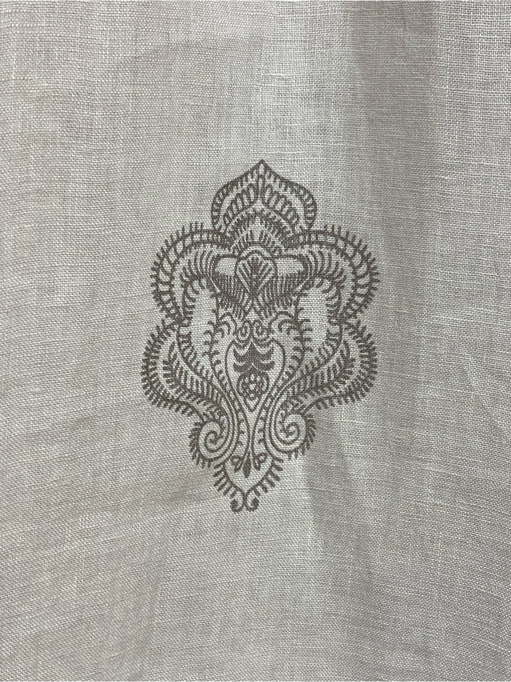 NWOT Civico 51 Wide Leg 100% Linen Pull-on Pants Printed Novelty Size M - Picture 5 of 8